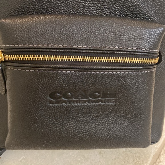 💰SOLD💰Coach Charter Backpack 24 Black Pebbled Leather - Picture 5 of 13